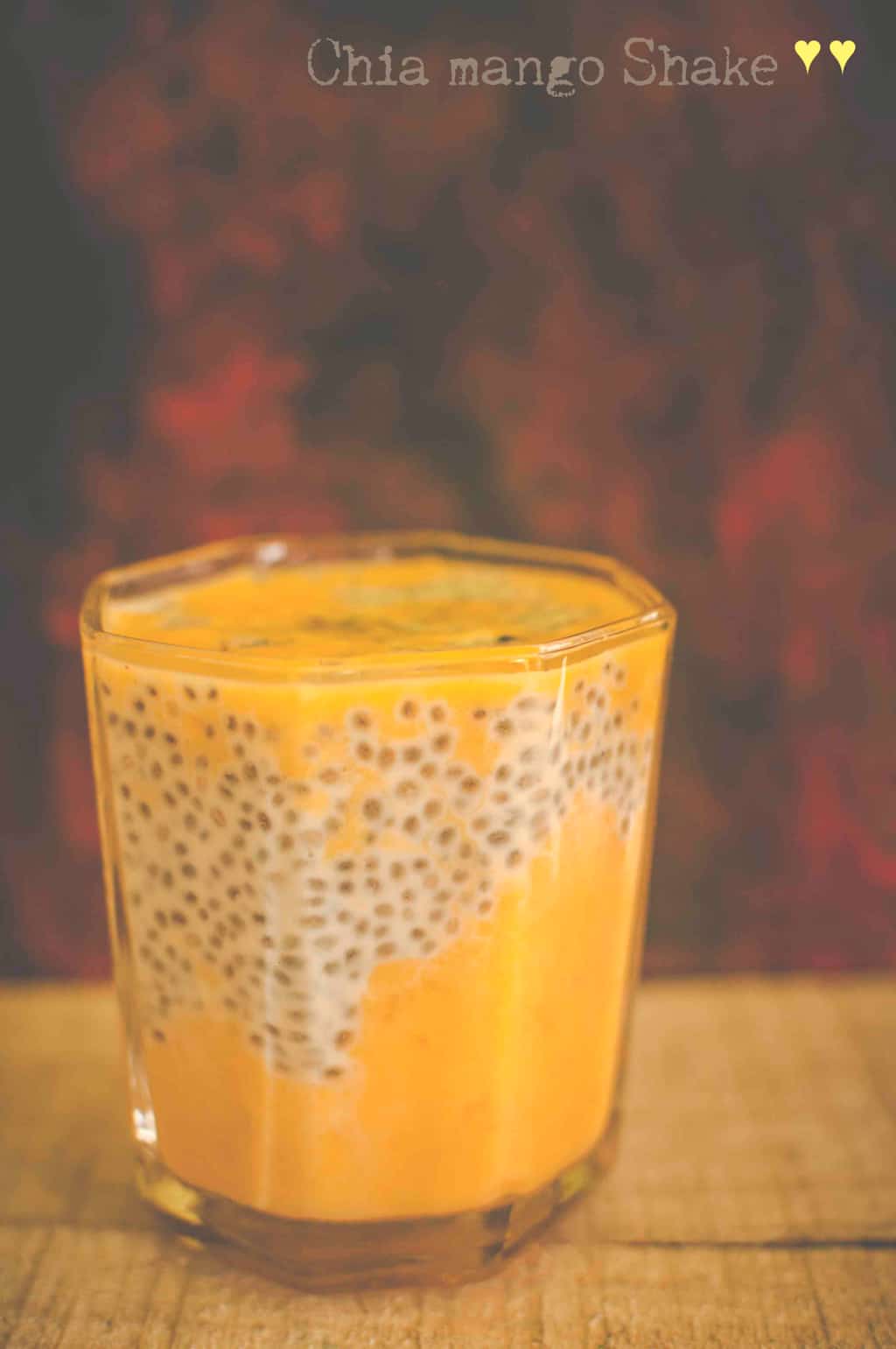 Mango Chia Seed Smoothie Recipe by My Cooking Canvas