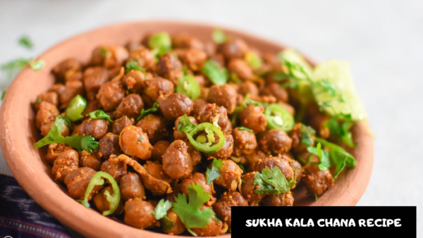 Sukha Kala Chana Recipe | Dry Black Chickpeas Curry