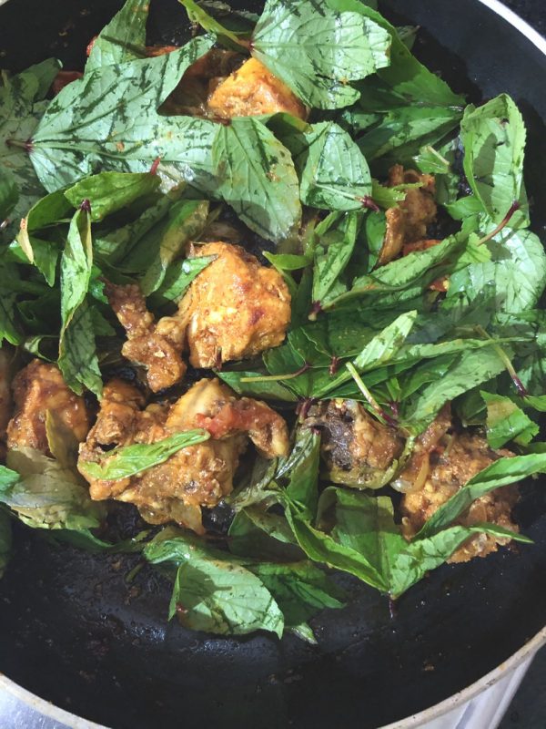 Spicy Gongura Chicken Recipe | Chicken Sorrel Fry